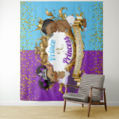 Elegante Royal African Geslacht Onthulling Paars & Wandkleed (In situ)