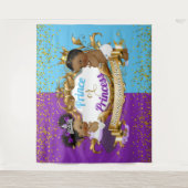 Elegante Royal African Geslacht Onthulling Paars & Wandkleed (Voorkant)