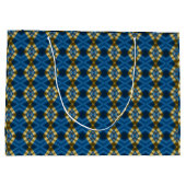 Elegante Royal Blue en Gold Luxe Groot Cadeauzakje (Achterkant)