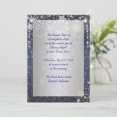Elegante Royal Blue Sterrennacht Prom Kaart (Staand voorkant)