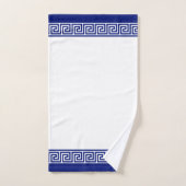Elegante Royal Blue & White badhanddoek set Bad Handdoek (Handdoek)