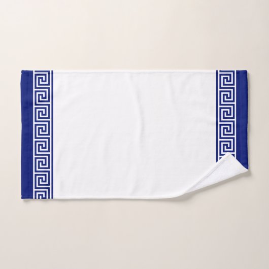 Elegante Royal Blue & White badhanddoek set Bad Handdoek (Handdoek)