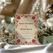 Elegante Royal Fantasy middeleeuwse bruiloft Kaart