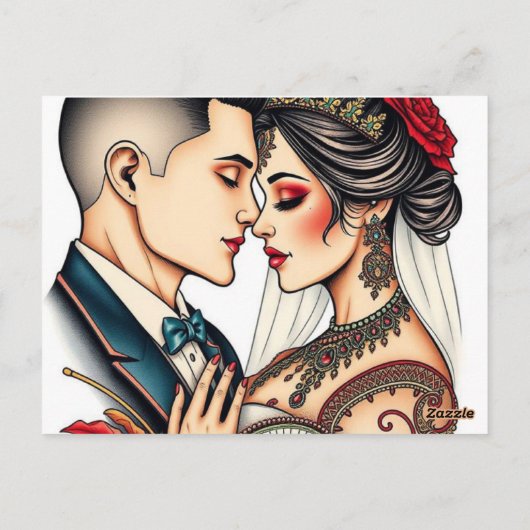 Elegante Royal Floral bruiloft uitnodiging (Achterkant)