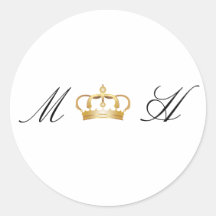 Elegante Royal Gold Crown bruiloft