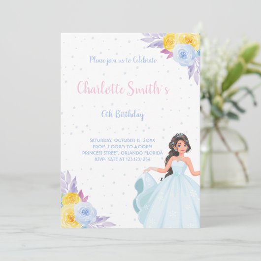 Elegante Royal Party Kaart (Staand voorkant)