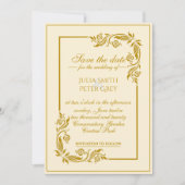 Elegante Royal save the date uitnodiging (Voorkant)