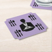 Elegante Royal Theme Luxury Kartonnen Onderzetters (Gekanteld)