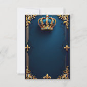 Elegante Royal Wedding Uitnodiging (Achterkant)