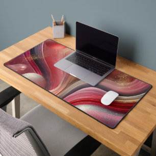 Elegante roze Abstract bureau mat