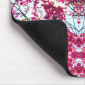 Elegante roze abstracte boho bloemenmandala muismat (Hoek)