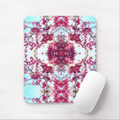 Elegante roze abstracte boho bloemenmandala muismat (Met muis)