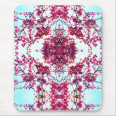 Elegante roze abstracte boho bloemenmandala muismat (Voorkant)