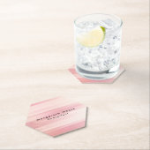 Elegante Roze Achtergrond Professioneel Kartonnen Onderzetters (Insitu)