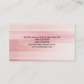 Elegante Roze Achtergrond Professioneel Visitekaartje (Achterkant)