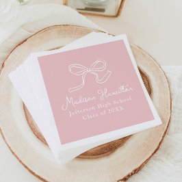 Elegante Roze Afstudeerboog Servet