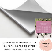 Elegante roze alfabetische bruiloft zitgrafiek poster