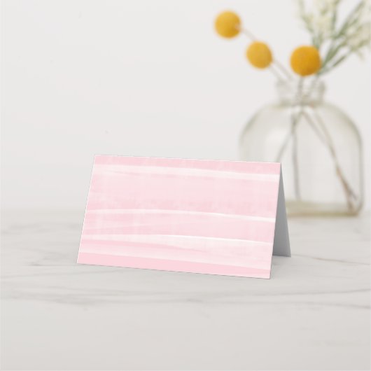 Elegante Roze Aquarel Bloemrijke Bruidsdouche Plaatskaartje (Achterkant)