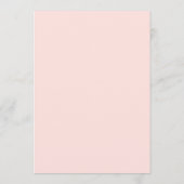 Elegante Roze Aquarel Bloemrozen Afstuderen Kaart (Achterkant)