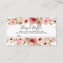 Elegante Roze Aquarel Luierspel Kaart