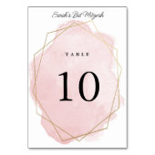 Elegante Roze Aquarel Persoonlijke Bat Mitzvah Kaart (Achterkant)