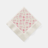 Elegante roze aquarelpatroon servetten (Hoek)