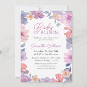 Elegante roze Baby in bloei Kaart (Voorkant)