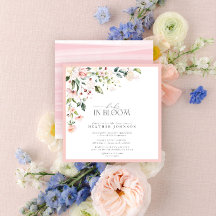 Elegante Roze Baby in Bloom Script Meisje Baby Bor