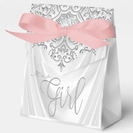 Elegante Roze Baby Shower Bedankdoosjes