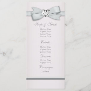 Elegante Roze Baby Shower Menukaarten Menu