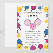 Elegante Roze Baby Shower Uitnodiging (Voorkant / Achterkant)