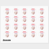 Elegante roze Baby showers Stickers (Vel)