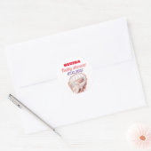 Elegante roze Baby showers Stickers (Envelop)