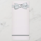 Elegante roze babyshower-menukaarten menu (Achterkant)