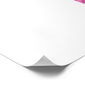 Elegante roze ballerina fee voor dansliefhebbers poster (Hoek)