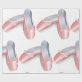 Elegante roze ballet flats Schattigee Girly danssc Cadeaupapier (Vlak)