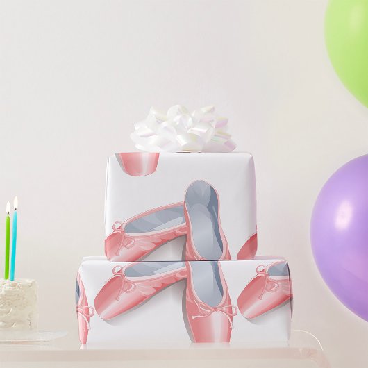 Elegante roze ballet flats Schattigee Girly danssc Cadeaupapier
