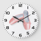 Elegante roze ballet flats Schattigee Girly danssc Grote Klok (Voorkant)