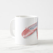 Elegante roze ballet flats Schattigee Girly danssc Koffiemok (Voorkant links)