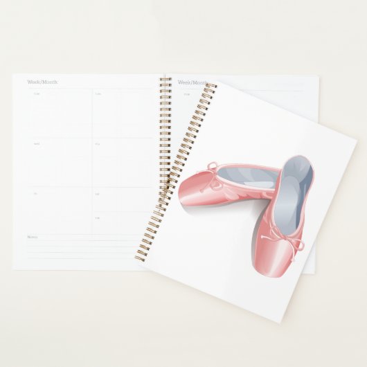 Elegante roze ballet flats Schattigee Girly danssc Planner (Display)