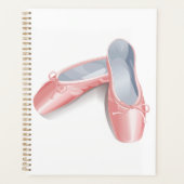 Elegante roze ballet flats Schattigee Girly danssc Planner (Voorkant)