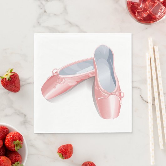 Elegante roze ballet flats Schattigee Girly danssc Servet (Insitu)