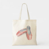 Elegante roze ballet flats Schattigee Girly danssc Tote Bag (Achterkant)