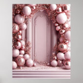 Elegante roze ballon decoratie (Voorkant)