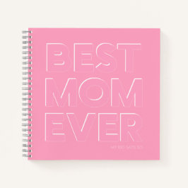 Elegante Roze Beste Moeder Ooit Notitieboek