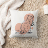 Elegante Roze Bever voor Kinderen | Premium Minima Kussen (Deken)