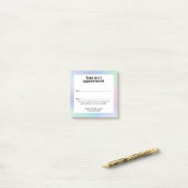 Elegante Roze Blauwe Gradiënt BeautySalon Afspraak Post-it® Notes (Op bureau)