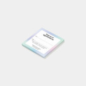 Elegante Roze Blauwe Gradiënt BeautySalon Afspraak Post-it® Notes (Schuin)