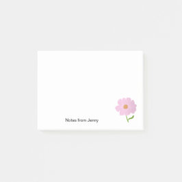 Elegante Roze Bloeiende Bloem Plant Natuur Post-it® Notes