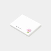 Elegante Roze Bloeiende Bloem Plant Natuur Post-it® Notes (Schuin)